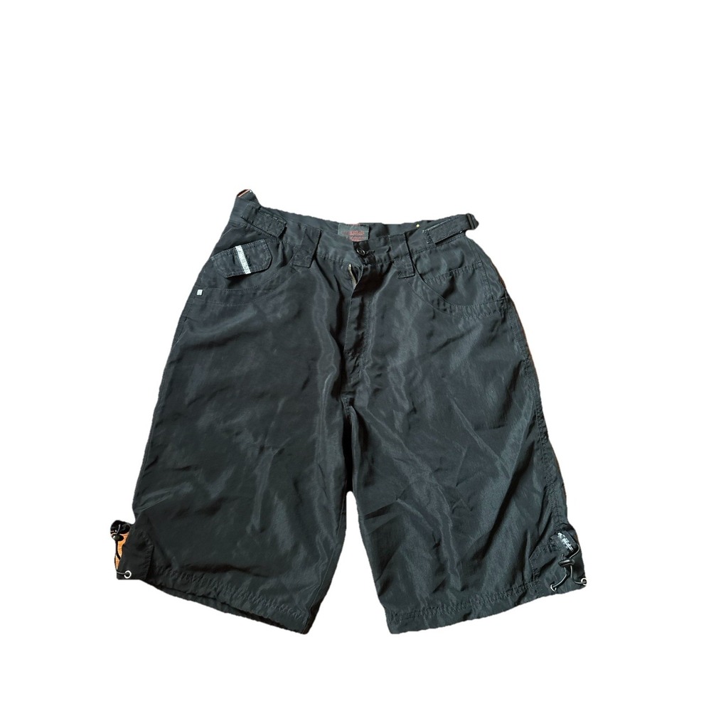 Fox Racing Deluxe Shorts Men's 34 Black Cargo Pockets Y2K